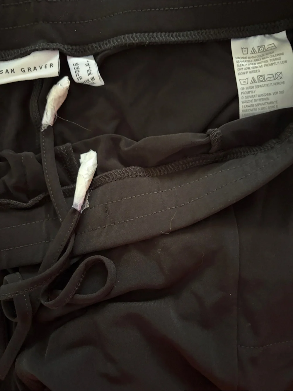 Susan Graver Black Cropped Wide-Leg Pull-On Pants - Picture 3 of 3